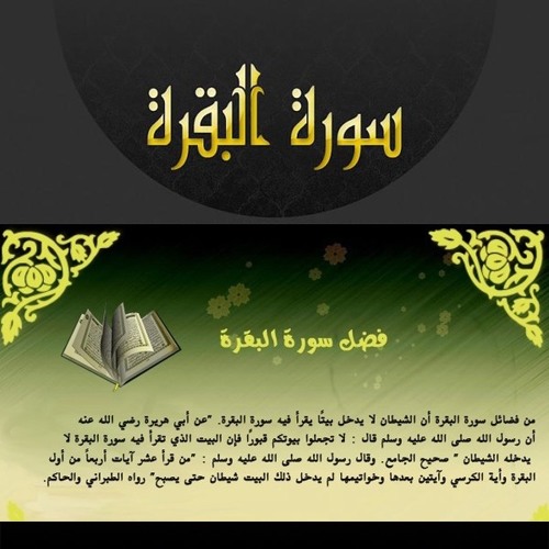 سورة البقرة حدر للدكتور ماهر علوان 43 دقيقة by MUAYAD MTA on SoundCloud -  Hear the world's sounds