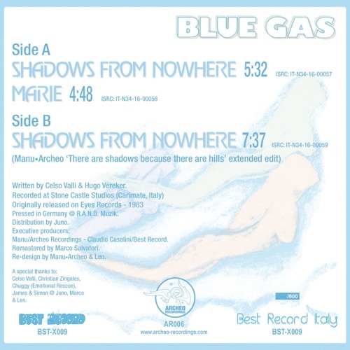 B Blue Gas - Shadows From Nowhere (Manu Archeo Extended Edit)