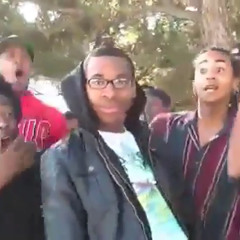Supa Hot Fire gets sand in his glasses jacket shirt