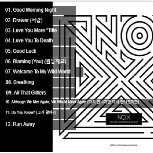 Kim Jaejoong [김재중]  - NO.X [VOL. 2]