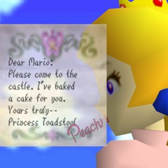 Dear Mario Please Come To Castle I've Baked A Cake For You.