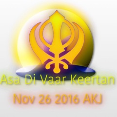 Asa Di Vaar - Nov 26 2016- AKJ