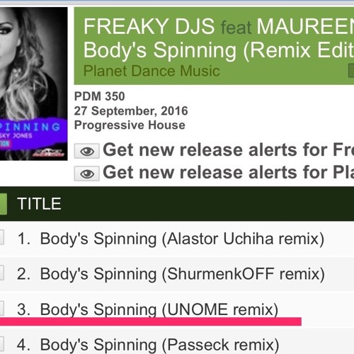Freaky DJs feat Maureen Sky Jones - Body Spinning (UNOME Remix)