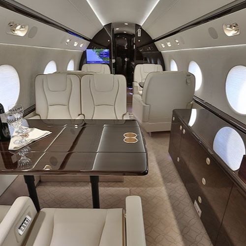 Gulfstream G550 Interior Private Jet Aircraft Charter Flight Service