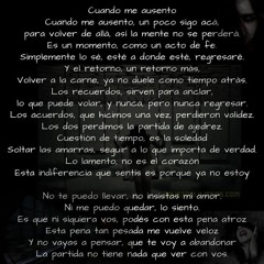 CUANDO ME AUSENTO