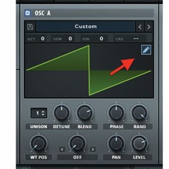 Wavetable morphing from a sine wave to a sawtooth in Xfer Serum