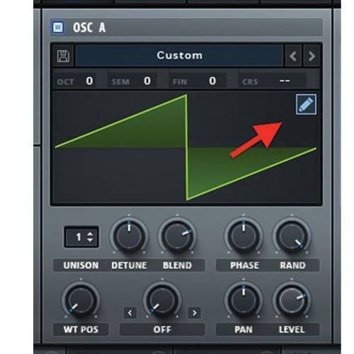 Stream Wavetable morphing from a sine wave to a sawtooth in Xfer Serum