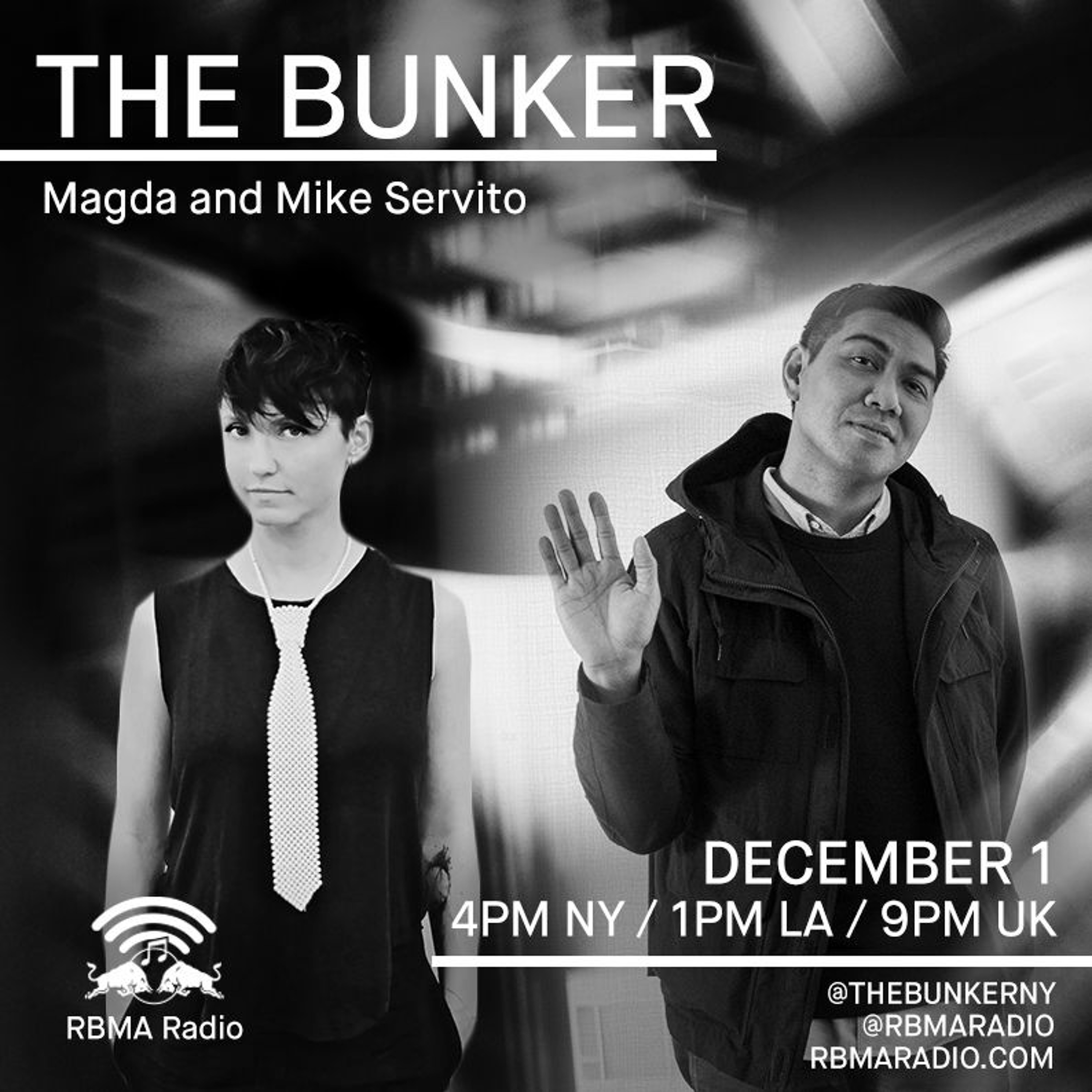 The Bunker on RBMA Radio: Magda and Mike Servito 12/01/2016 episode artwork