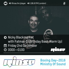 Rinse FM Podcast - Nicky Blackmarket - 3rd December 2016