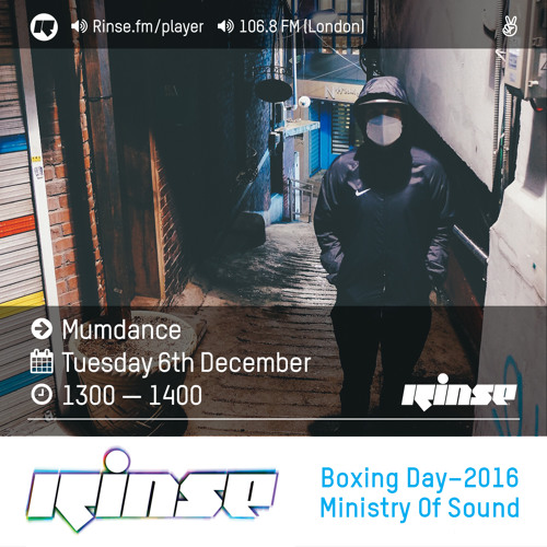 Stream Rinse Fm Podcast Mumdance 6th December 2016 By Rinse Fm