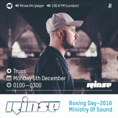 Rinse FM Podcast - Truss - 5th December 2016