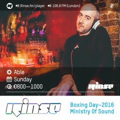 Rinse FM Podcast - Able - 11th December 2016