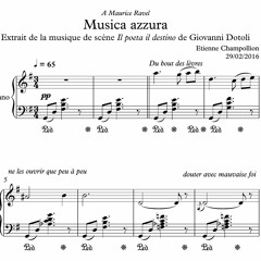 Musica Azzura ( Piano solo )