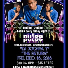 JOONYA T | PULSE NIGHTCLUB | FRI. DEC. 16th | BALTIMORE