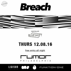 Blueshift - Live At Rumor Philadelphia Dec 8th 2016 with Breach