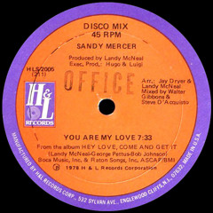 Sandy Mercer - You Are My Love (Fantastic Black Plastic Edit)