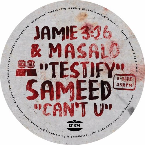 Sameed - Can't U (12'', Side B1) 2016