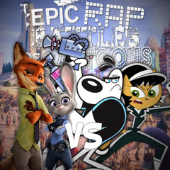 Nick Wilde & Judy Hopps vs Dudley Puppy & Kitty Katswell. Epic Rap Battles of Cartoons 55.