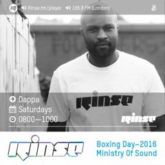 Rinse FM Podcast - Dappa - 17th December 2016