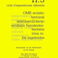 Emiliano Hernandez-Santana: En Vivo en Andròmina n.5 / Cicle d'experiències diferents