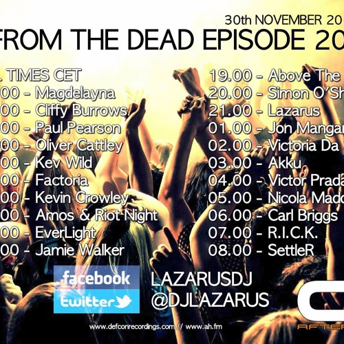 Cliffy Burrows - Guestmix for 'Lazarus Back From The Dead 200'