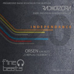 Independance #20@RadiOzora 2016 December | Orsen Exclusive Guest Mix