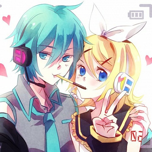 Miku And Mikuo And Rin And Len