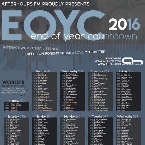 Mark Sherry - Afterhours #EOYC 2016 Mix (3 hour special)