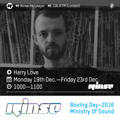 Rinse FM Podcast - Harry Love - 23rd December 2016