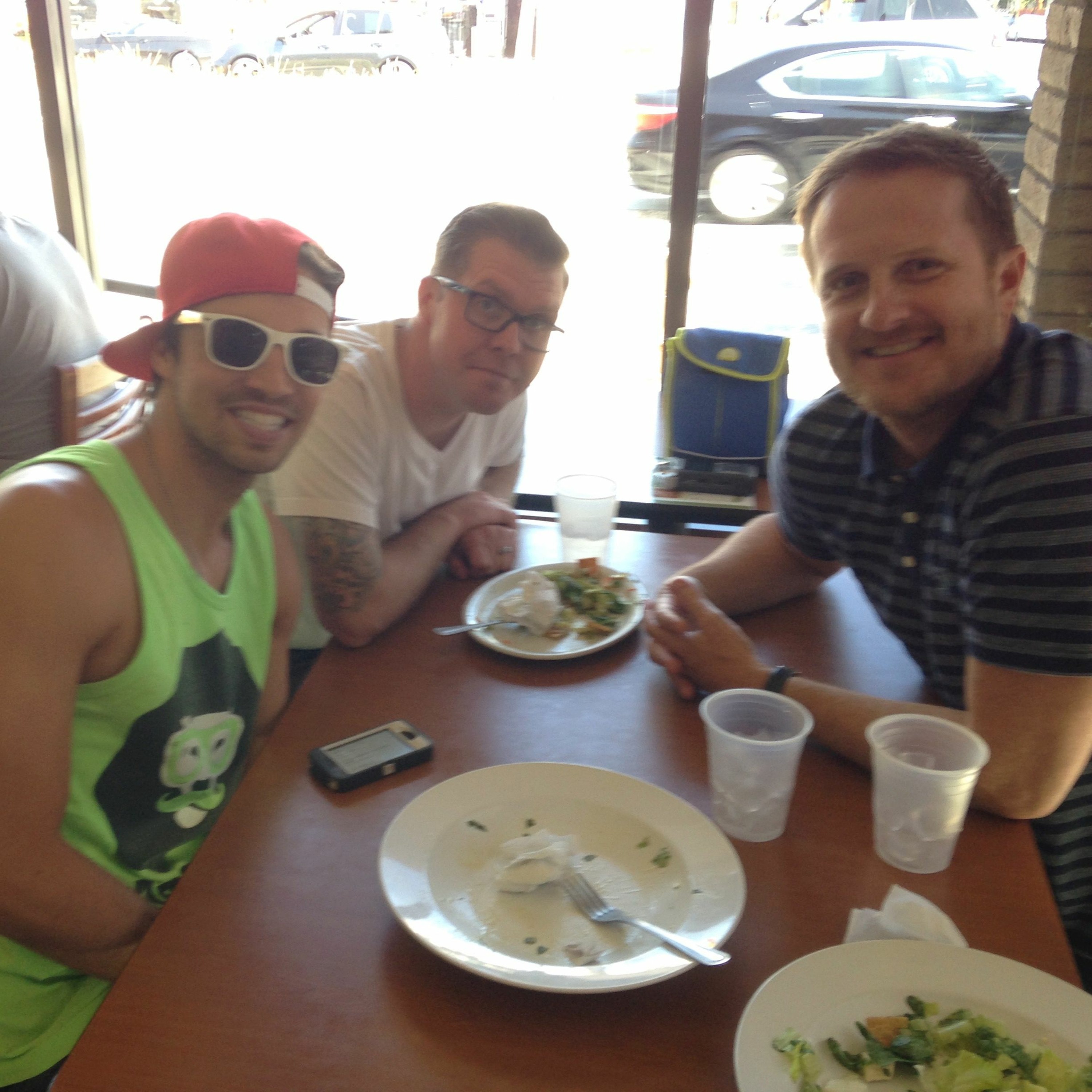 Episode 36: Geoff Keith (America's Got Talent) & Adam Hammer (Atom.com) at California Chicken Cafe episode artwork