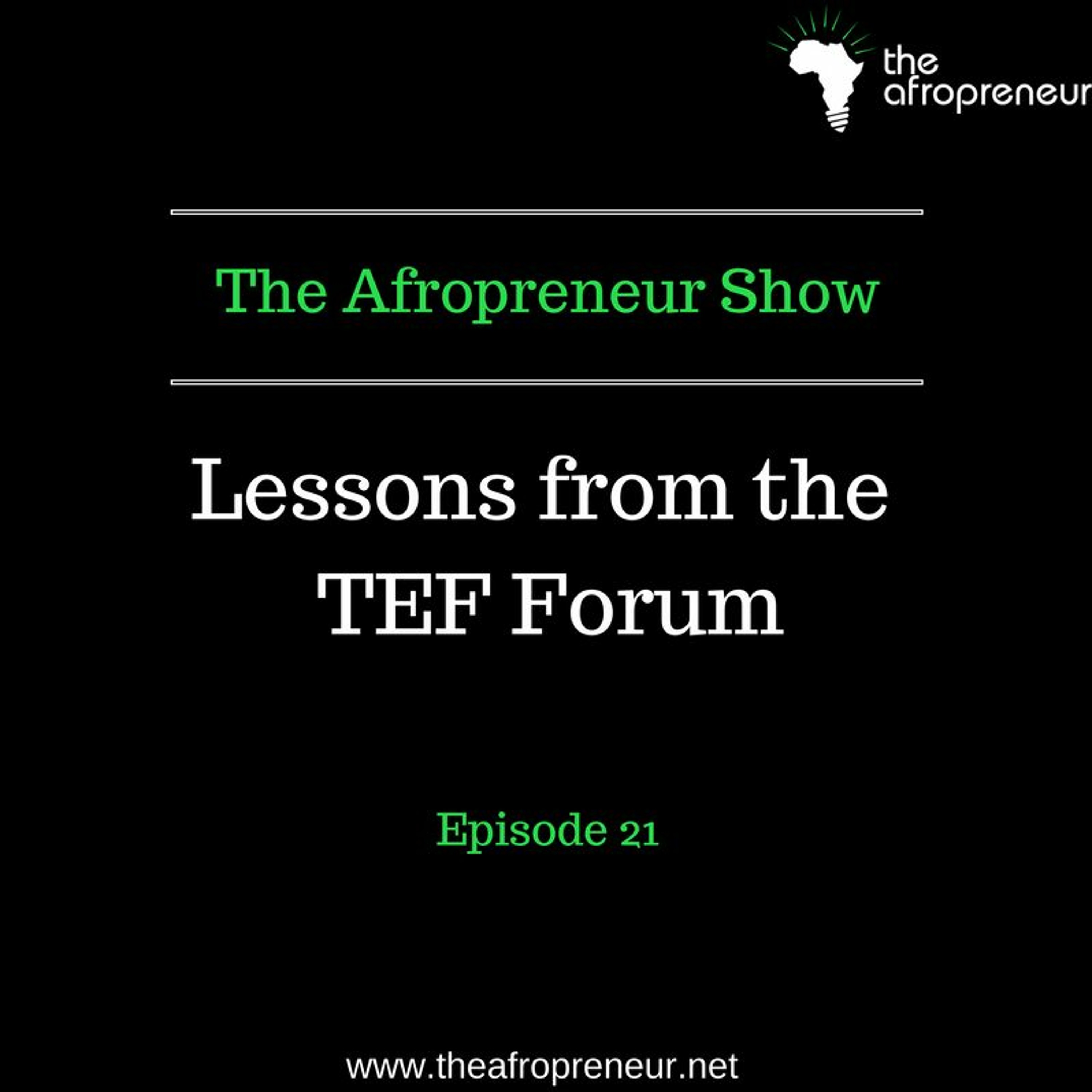 Lessons from the TEF Forum episode artwork