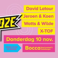 Dj-set Watts & Wilde Schaamteloze party @ Bocca Destelbergen 10-10-16