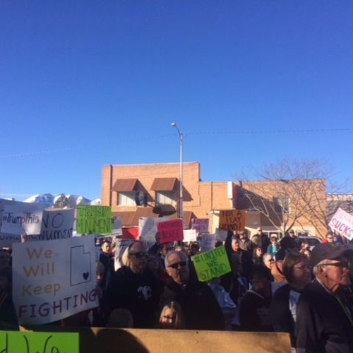 "Trump This Monument" - Bears Ears Protest In Monticello, Utah