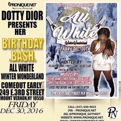 CHRIS FUSION STRICTLY BUSINESS ❌ KEV LIFE NG ❌ 4 STAR ❌ NITE LIFE @ DOTTY DIOR ALL WHITE 12.30.16