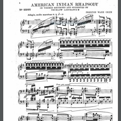 P.W.Orem*: AMERICAN  INDIAN RHAPSODY on Themes of Lieurance. Harold Lewis 1924 on Duo-Art 68067