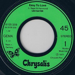 Leo Sayer - Easy To Love (Heat In The Kitchen Re-Edit)
