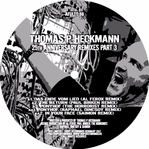 Preview - Thomas P Heckmann aka Knarz - Ponyhof - Raphael Dincsoy Reinterpretation - AFU Limited