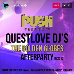 Questlove DJ's The Golden Globes Afterparty in 2017