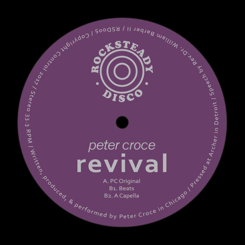 PREMIERE: Peter Croce - Revival [Rocksteady Disco]