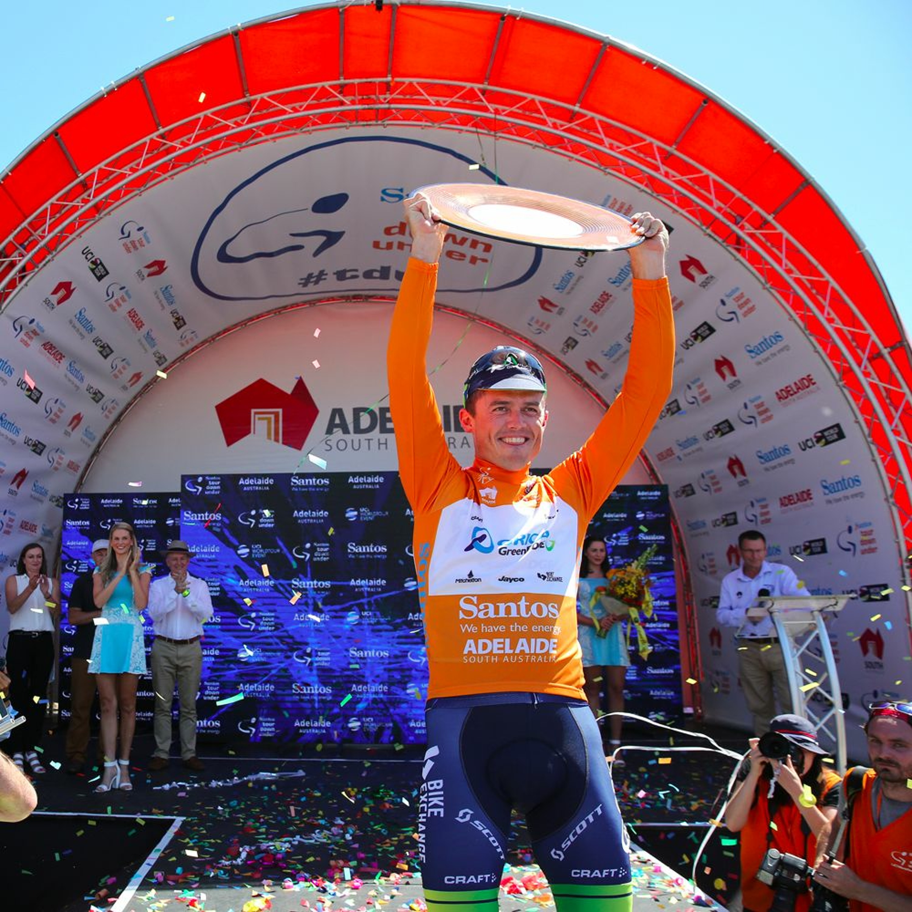 Mike Tomalaris on the Santos Tour Down Under.