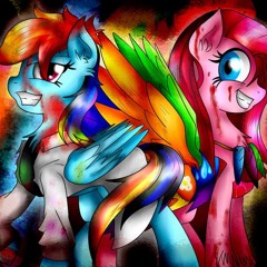 Cupcakes And Rainbows by Magpiepony