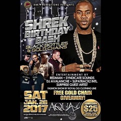 SHREK BIRTHDAY BASH (Black Bottles & Gold Chains)