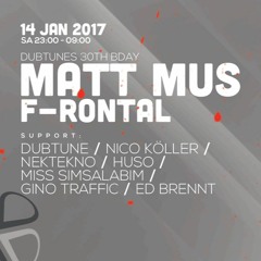 [Techno] 14.01.2017 Dubtune - Clubtronica @ Halle Luja, Tonisvorst