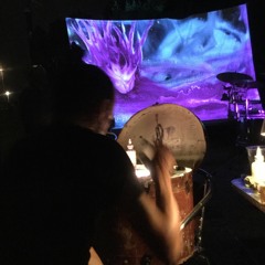 Live paintings and music improvisation (excerpt 2/2) - Imbarchino, Torino, 09.08.2016