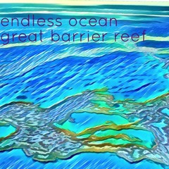 great barrier reef - blue ocean edit