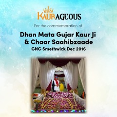 Bibi Mandeep Kaur - jin ke chole ratarre piaarae - Kaurageous Keertan Darbar 30.12.16