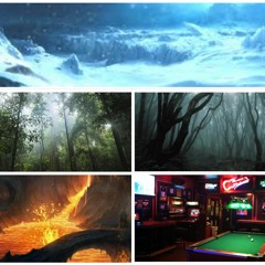 SFX - Dragón sobrevolando terreno.