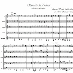 Vivaldi - Sonata in d minor "La Folia" RV63 for Reed Quintet arr. John Romano