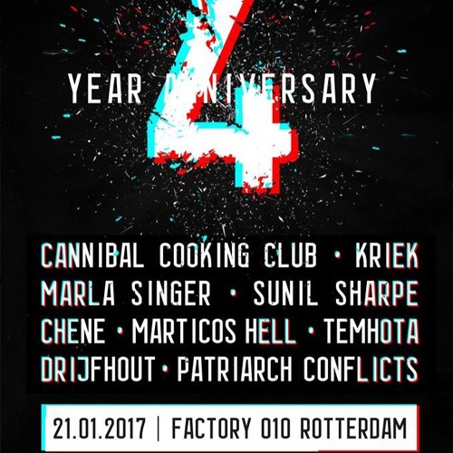 Marticos Hell at Strobe 4 Year Anniversary, Factory 010, 21-01-17