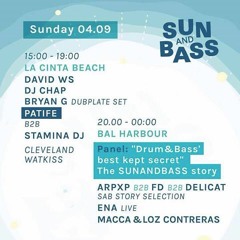 DJ Chap & Cleveland Watkiss - Live @ Sun And Bass - La Cinta Beach 04/09/2016
